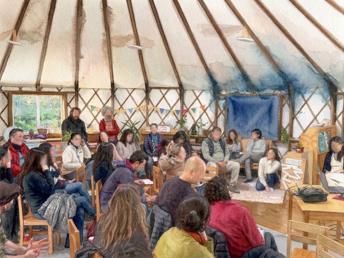 Taller de acuerdos con apoderados de un curso